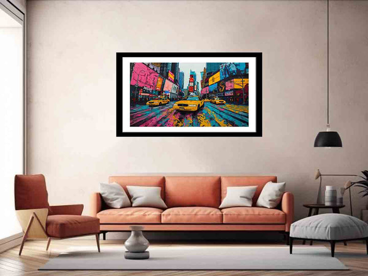 Times Square  Painting Art Print