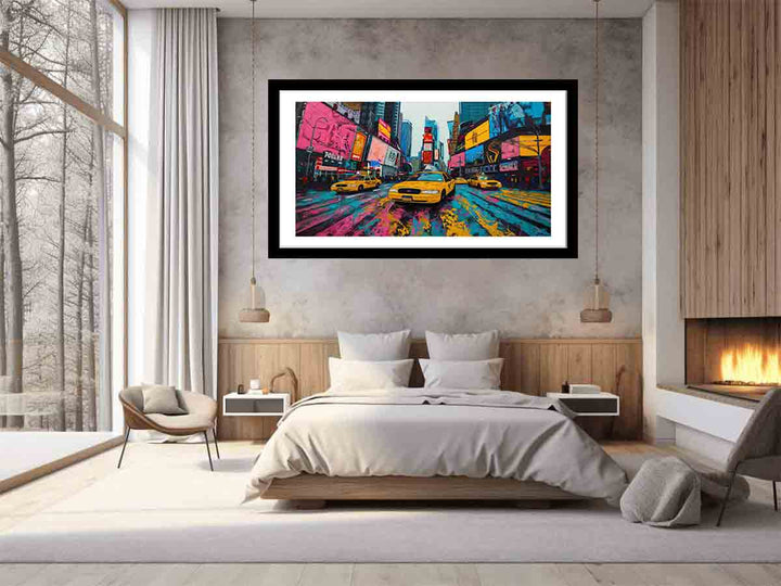 Times Square  Painting Art Print