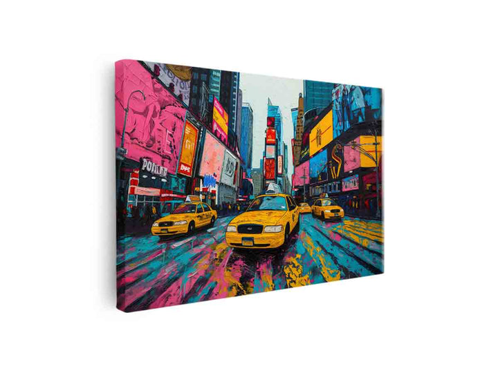 Times Square  Painting canvas Print