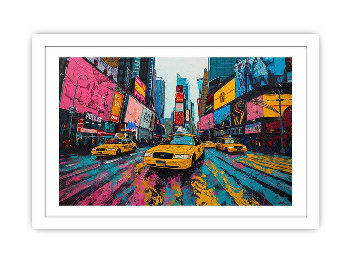 Times Square  Painting framed Print