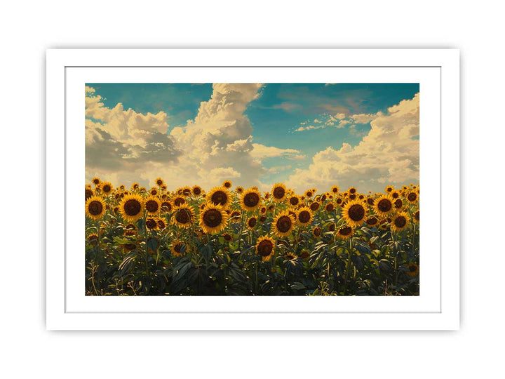 Summar Sunflower Art framed Print