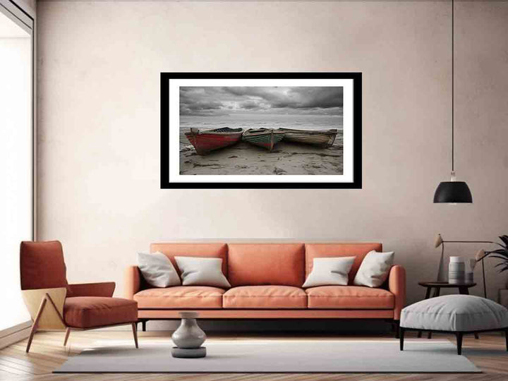 Three Boats  Art Print