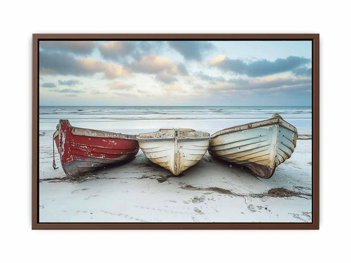 Three Boats  Art Painting