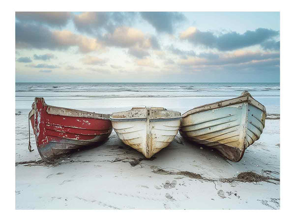 Three Boats  Art Print