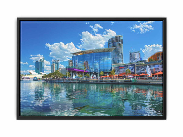 Darling Harbour Sydney  Art canvas Print