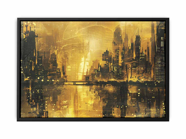 Gold Coast City Painting canvas Print