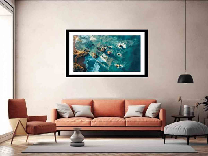 Great Ocean Road Drone View  Art Print