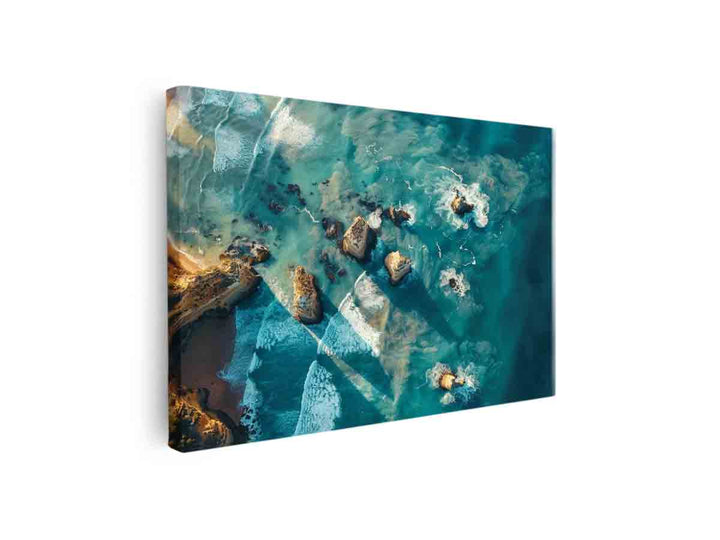 Great Ocean Road Drone View Art canvas Print