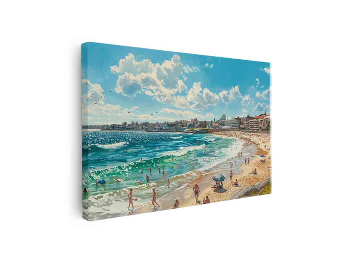 Bondi Beach Painting canvas Print