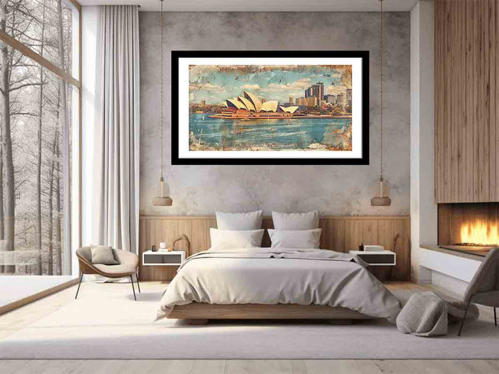 Sydney City Vintage Art Print