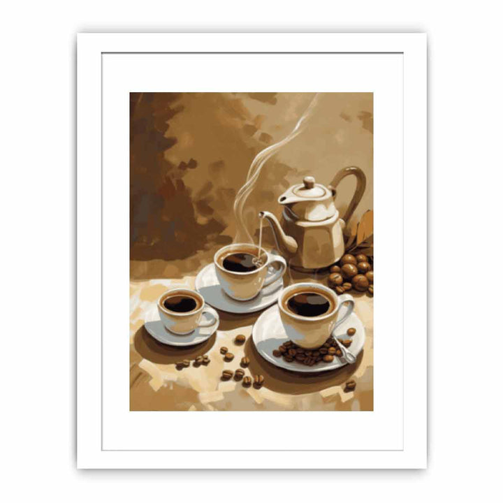 Coffee Art framed Print