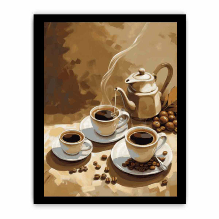 Coffee Art framed Print