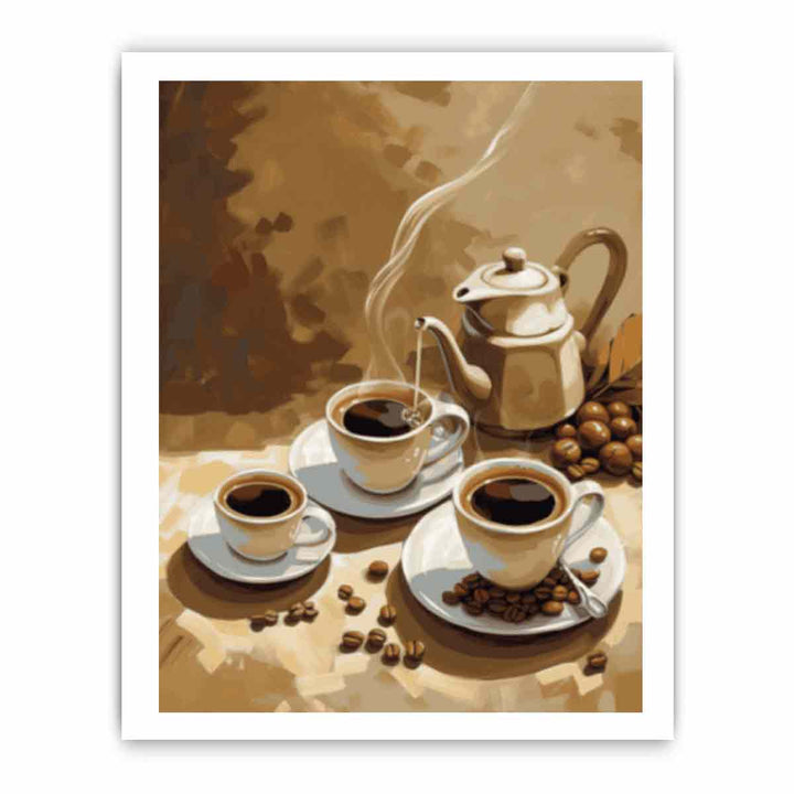 Coffee Art framed Print