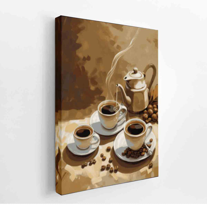 Coffee Art canvas Print