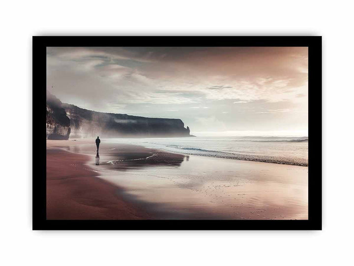 Byron Bay Painting framed Print