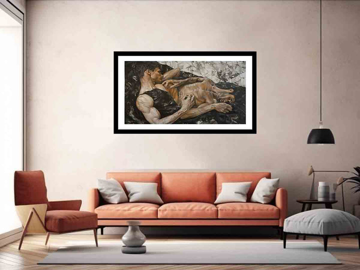 Homoerotic Painting Art Print