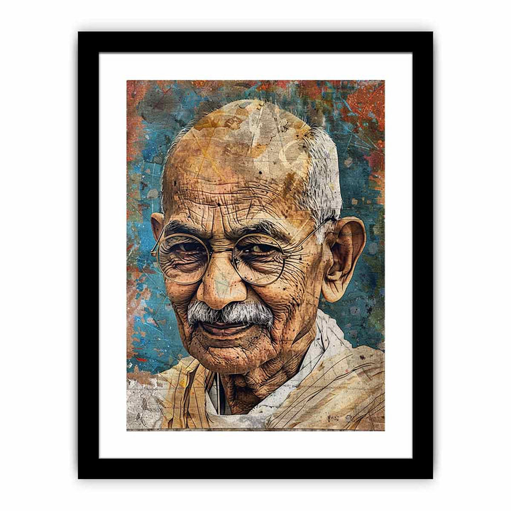 Karamchand Gandhi Art framed Print