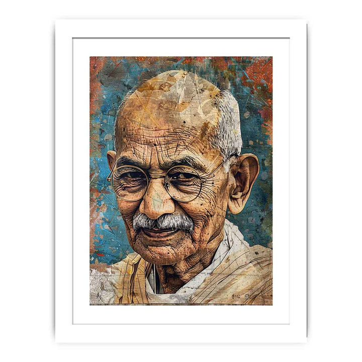 Karamchand Gandhi Art framed Print