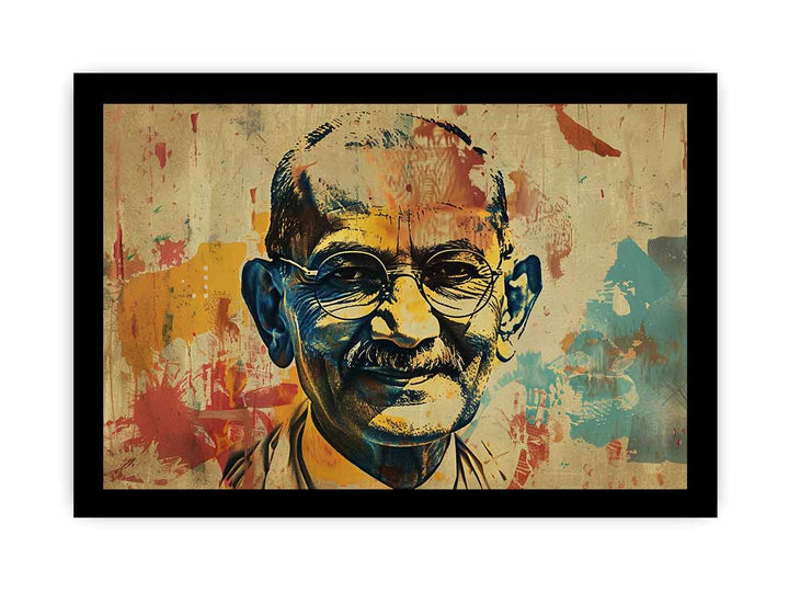 Mahatma Gandhi Art framed Print