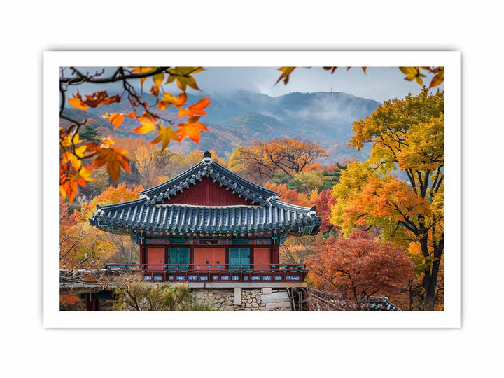 South Korea  Art framed Print