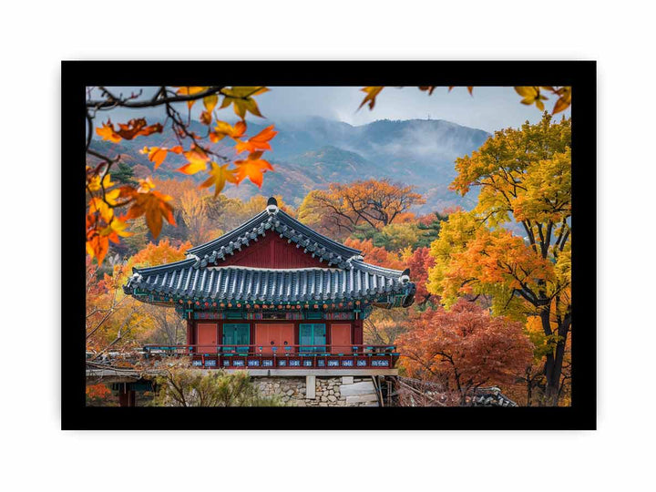 South Korea  Art framed Print