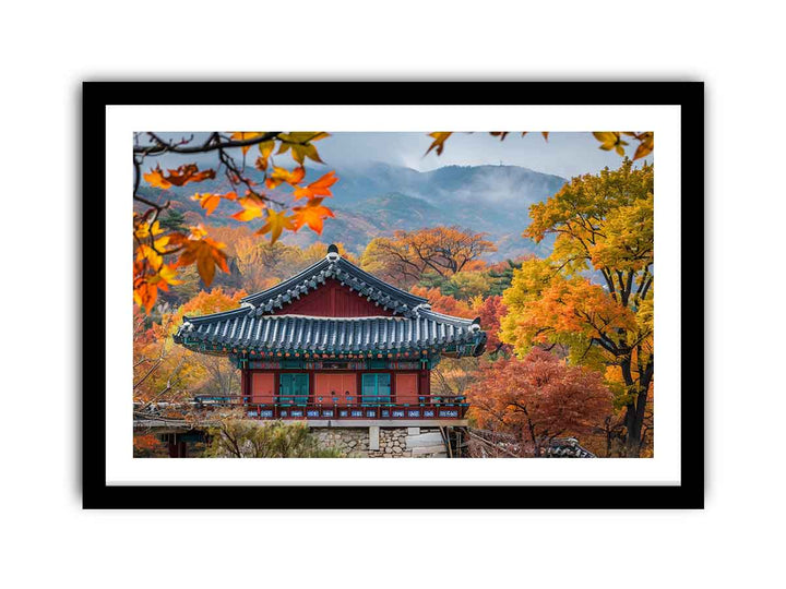 South Korea  Art framed Print