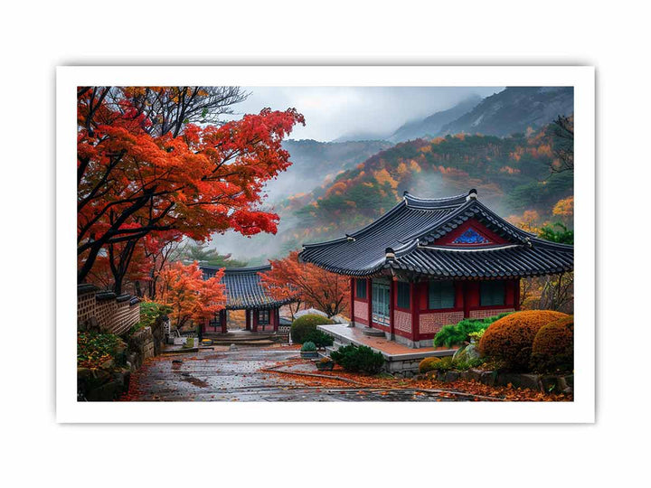 South Korea Painting framed Print