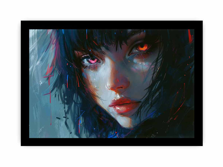 Anime Charactor Painitng framed Print