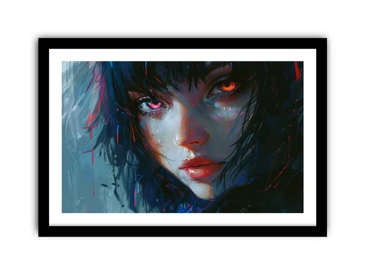 Anime Charactor Painitng framed Print