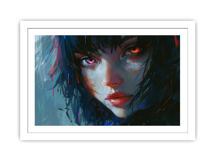 Anime Charactor Painitng framed Print