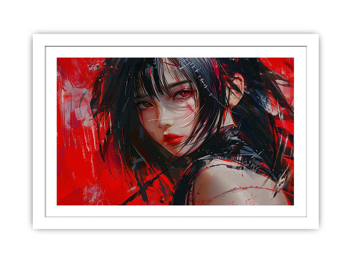 Anime Charactor Art  framed Print