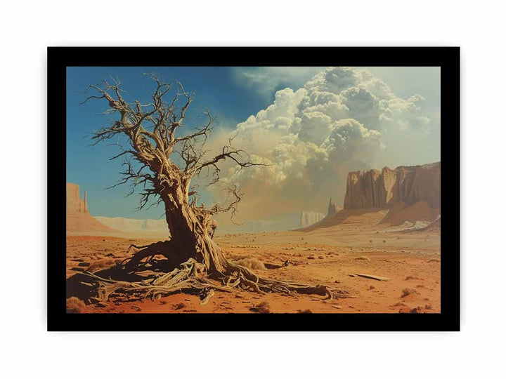 Desert Painting framed Print