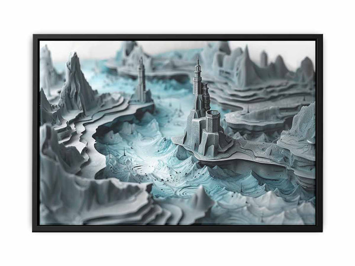 3D Painting canvas Print