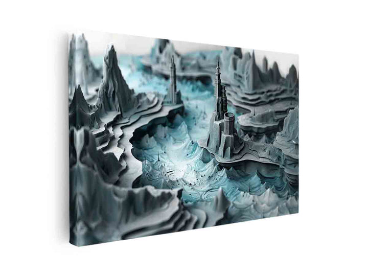 3D Painting canvas Print