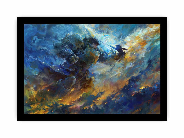 In the Sky Art framed Print