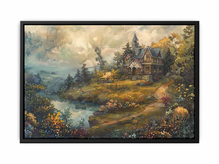 Cottage Art canvas Print