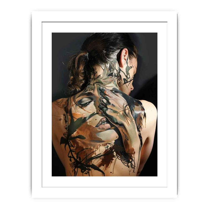 Female Body Art framed Print