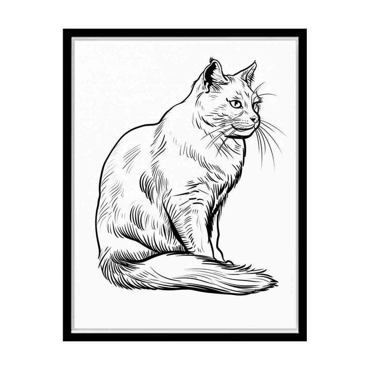 Colour me  Cat canvas Print