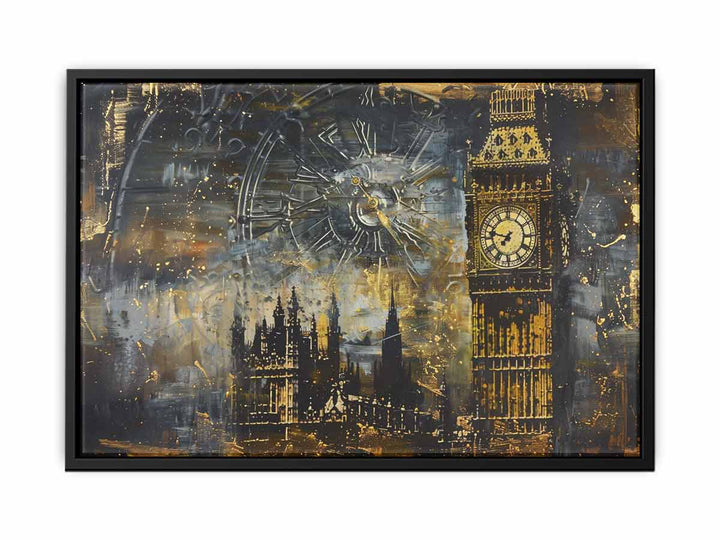 London  Clock Painting canvas Print