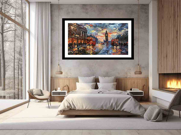 London Clock  Art Print