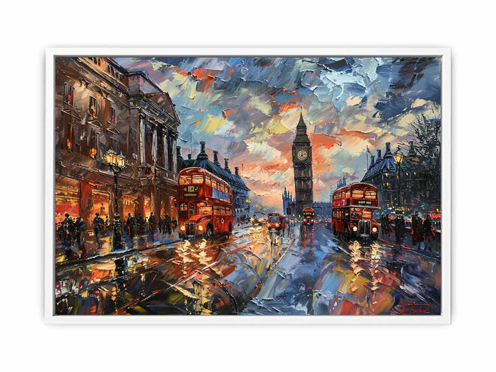 London Clock Art  print Painting