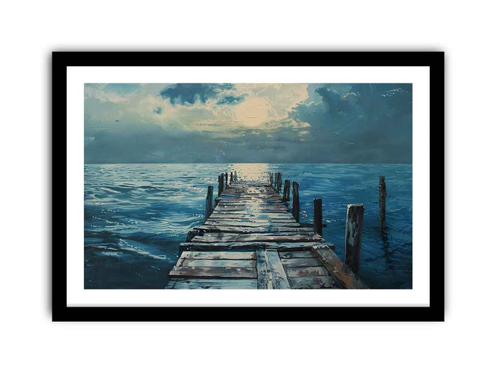 Broken Pier Art framed Print