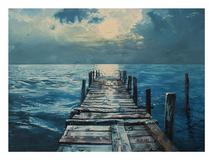 Broken Pier  Art Print