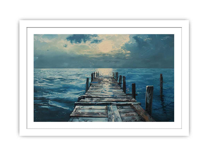 Broken Pier Art framed Print