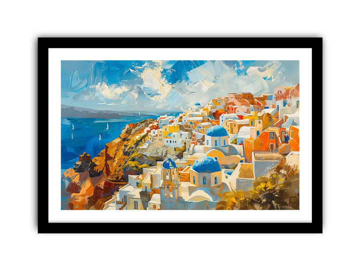 Santorini Print  framed Print