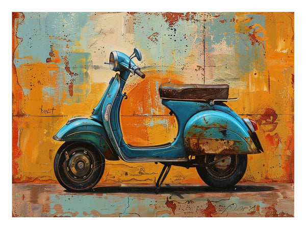 Vespa  Scooter Art Print