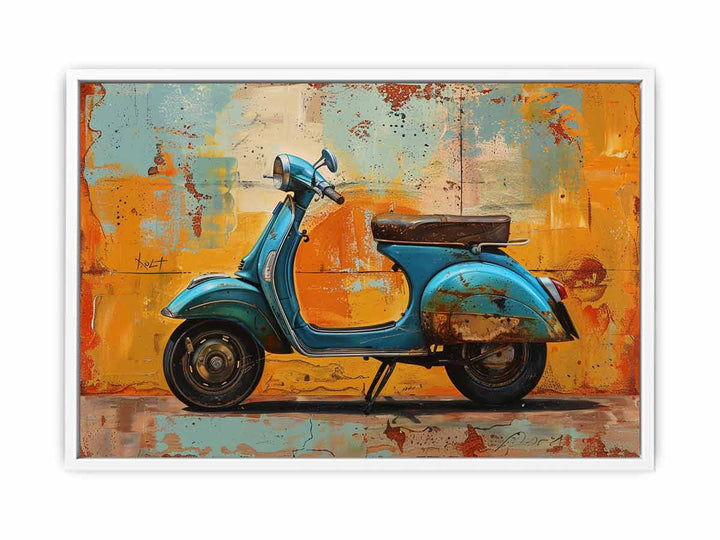 Vespa  Scooter Art Painting