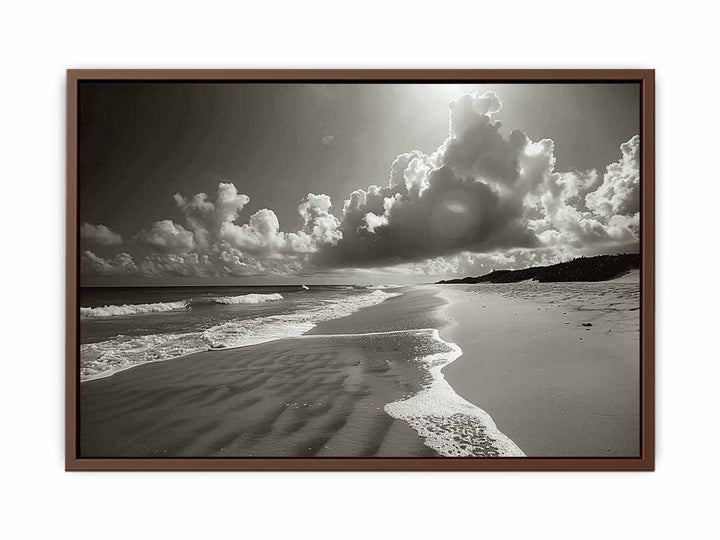 Black & White Beach Painting