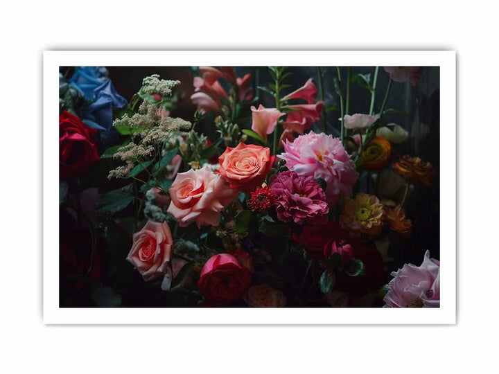 Flower Painting framed Print