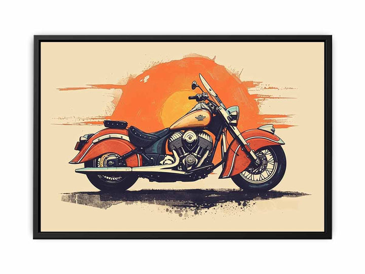 Indian Motorcycle Art  canvas Print